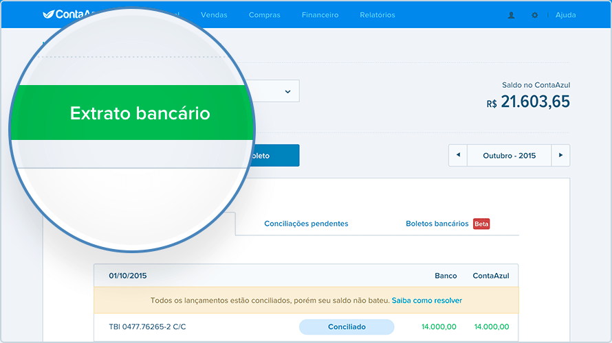 Relatório De Fluxo De Caixa Mensal Online Funcionalidades Conta Azul 7300